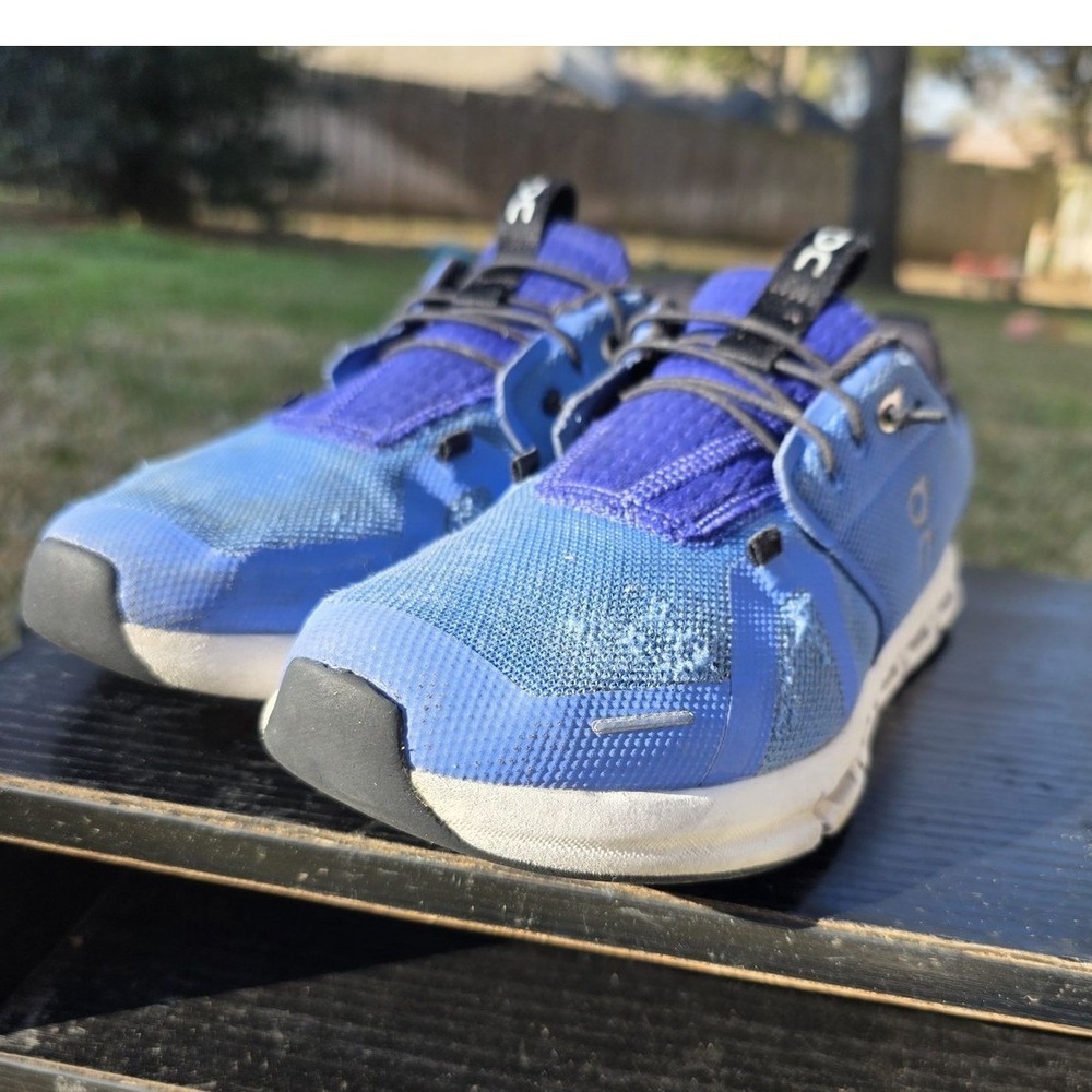 On Cloud Running Shoes Mens Blue Purple CloudTec Sneakers Swiss Engineering